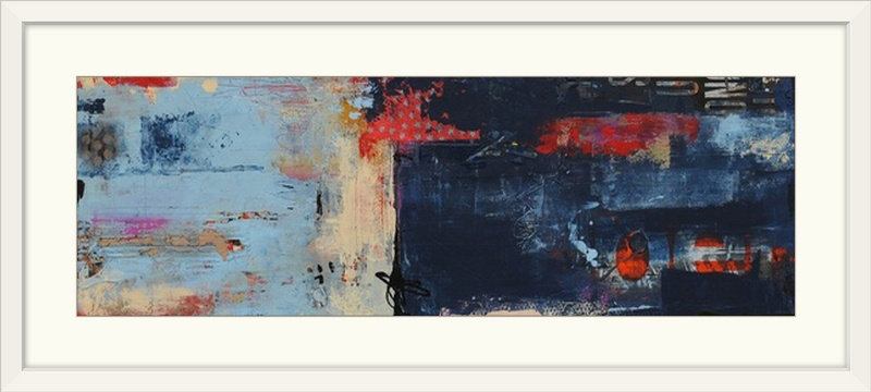 «Urban Core» par Bellemy, impression, Cadre blanc, H 20 po x l 44 po x P 1 po