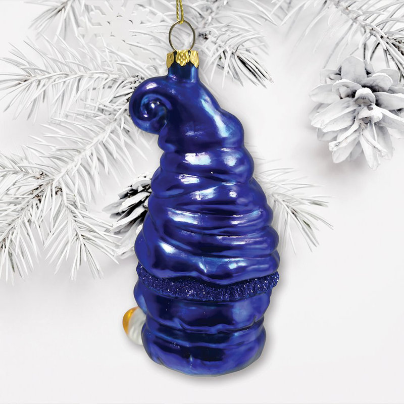 Ornement de Noël en verre Bingo Gnome