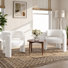 Fauteuil d'appoint rembourré en velours de 33 po de largeur
