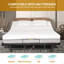 Base de lit réglable avec tête et pied inclinables, moteur silencieux, zéro gravité, 4 ports USB, veilleuse sous le lit-123144025