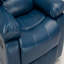 Fauteuil inclinable en cuir bleu marine Charlotte-130372752