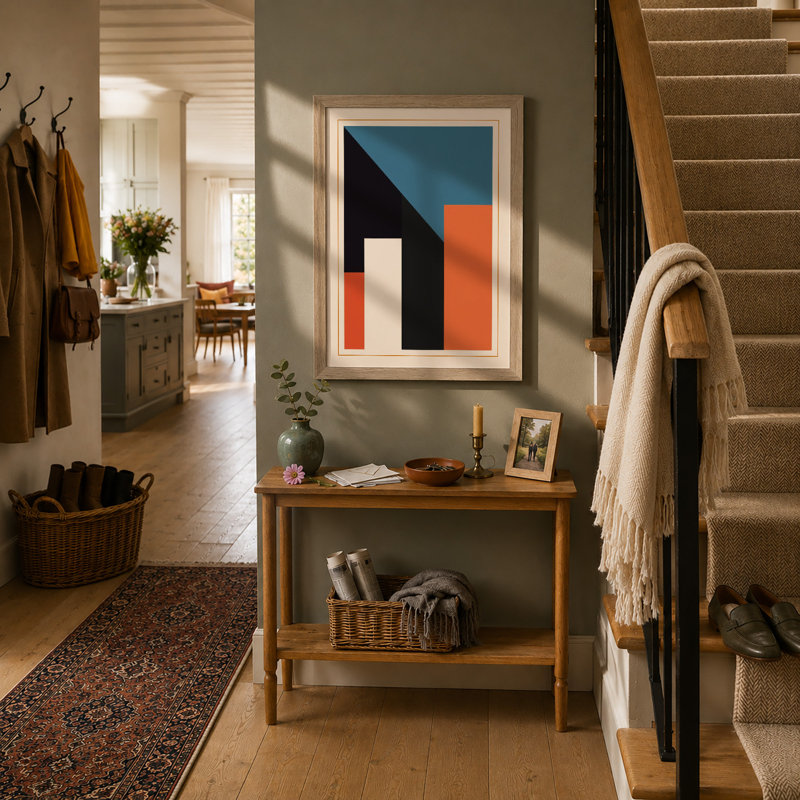Modernist Geometry Geometric - Print, A1 - 84.1 x 59.4 cm, Oak