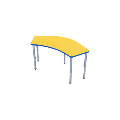 Collaborative Learning Table With Deluxe Legs - Crescent