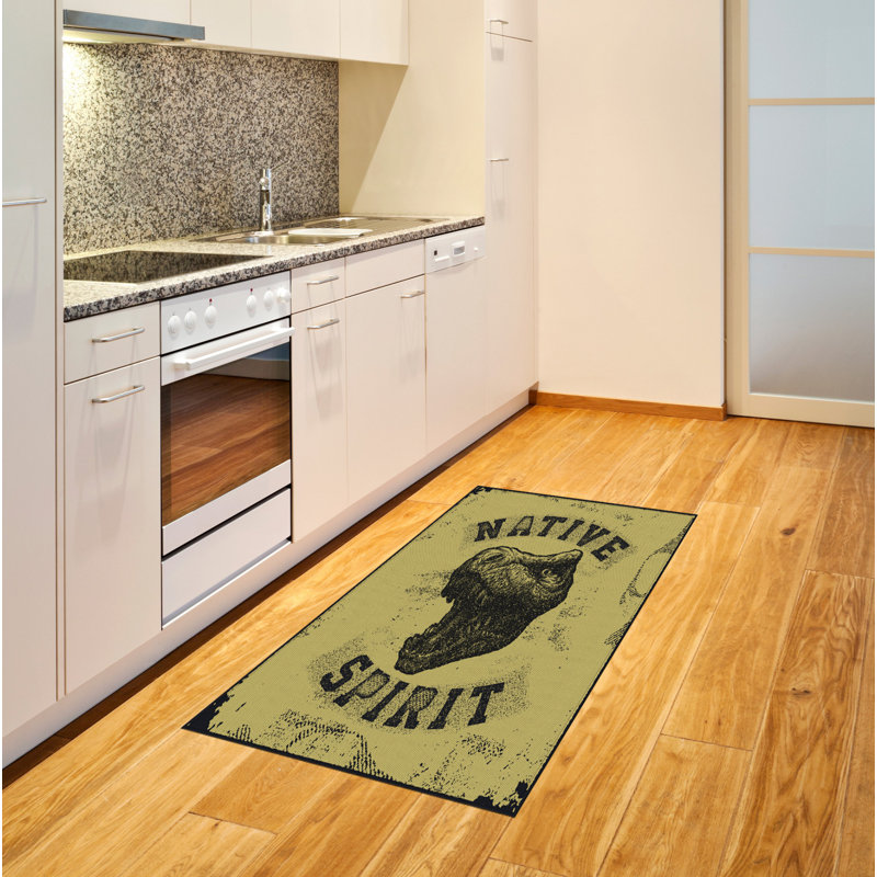 Tapis décoratif en fibre de polyester à haute densité Dinosaur, Rectangle 2 pi 7 po x 5 pi