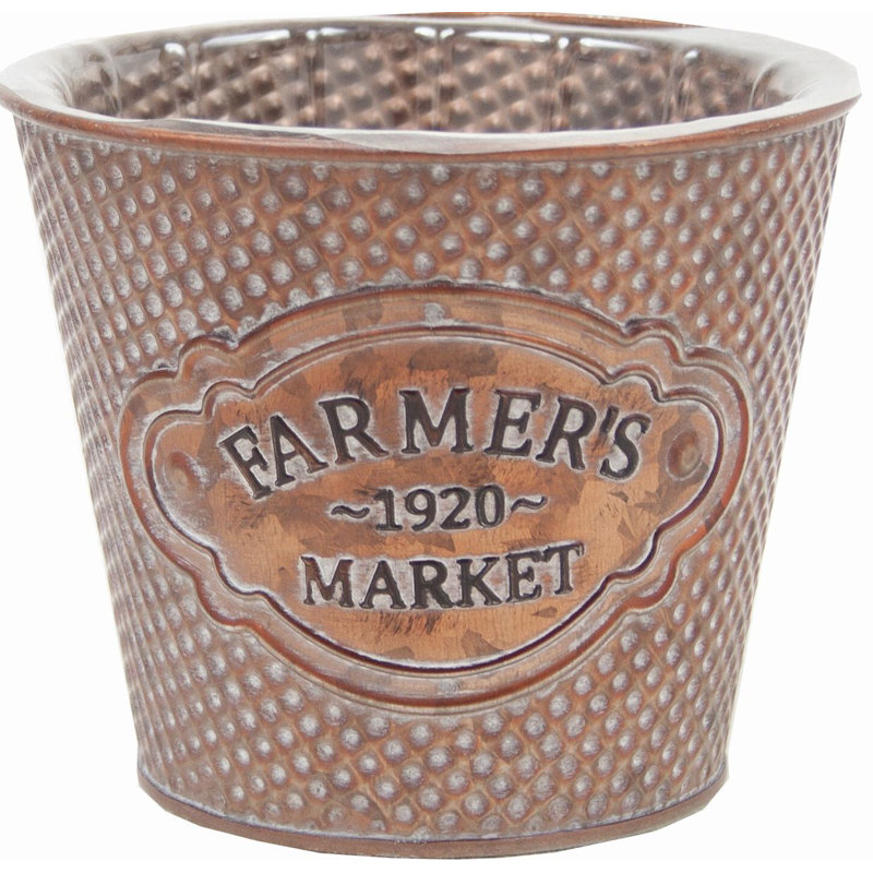 Pot de fleurs "Farmers Market" couleur cuivre
