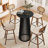 Bar Table Set With PU Cushion Stools-1058005884-1061416345
