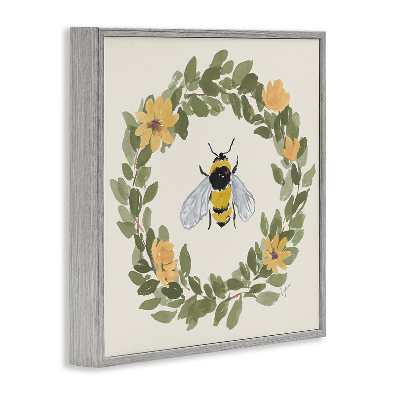 «Bumble Bee Celebration», estampe numérique, conception de Lucille Price, Estampe numérique Farmhouse, H 12 po x l 12 po