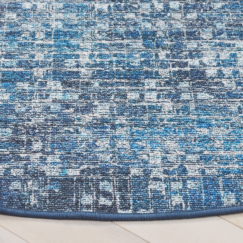 Tucson Performance Machine Washable Geometric Rug, Round 6'
