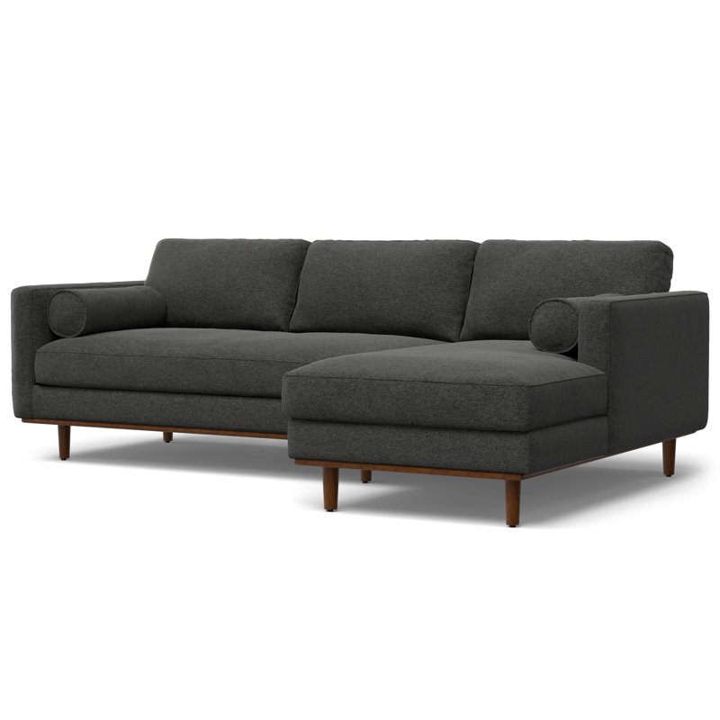 Morrison - Right Sectional Sofa, Dark Gray Fabric