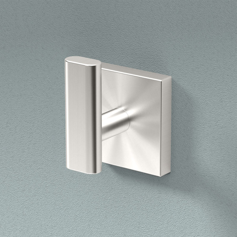 Elevate Wall Mounted Robe Hook, Satin Nickel