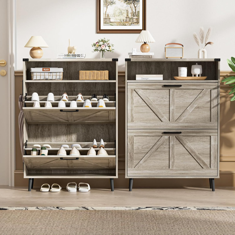 24 Pair Shoe Storage Cabinet