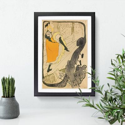 Jane Avril Vol.2 by Henri De Toulouse-Lautrec - Picture Frame Painting