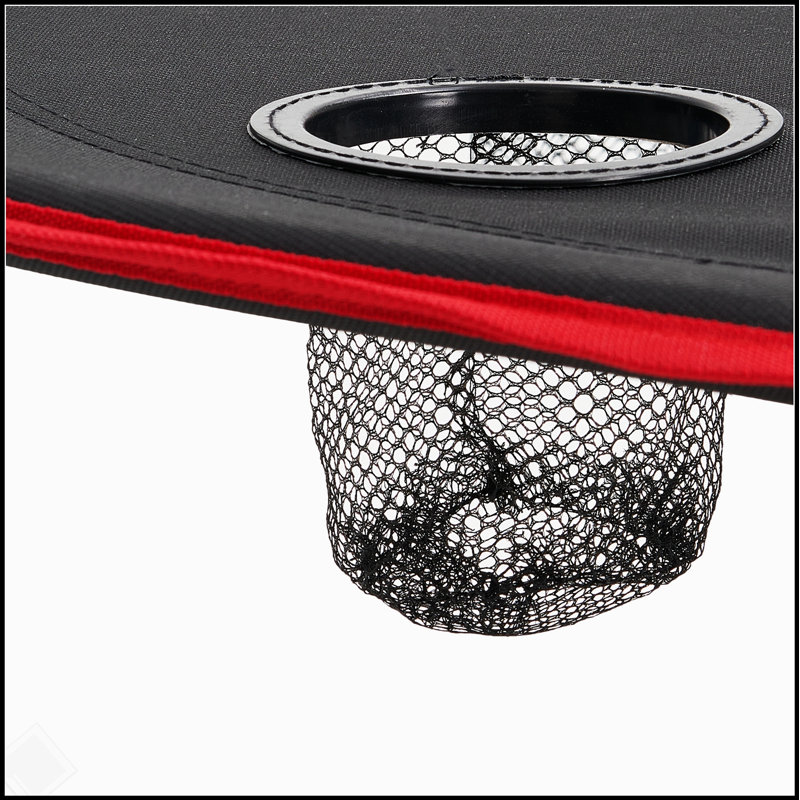 Table de camping pliante portative avec 4 porte-gobelets et tissu Oxford durable pour un pique-nique extérieur
