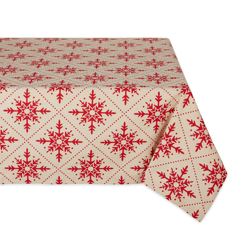 Kalagher Rectangle Geometric Cotton Tablecloth Weight, 52" x 52"
