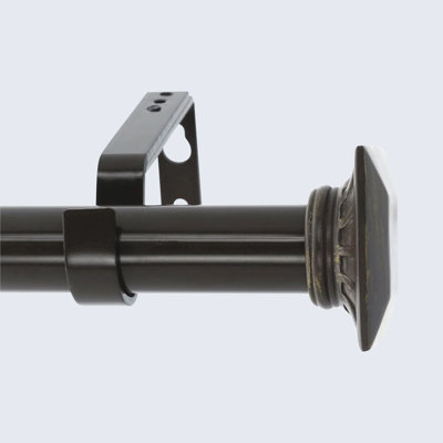 Tringle à rideaux simple réglable 1 po Zambrana