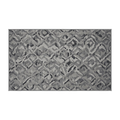 Tapis gris lavable à la machine
