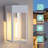 2-Pack Modern Outdoor Wall Light - Waterproof Outdoor Sconce With Clear Glass -952375316