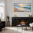 Coastal Beach " Tropical Beach Sunrise Ocean Waves Rustic Retro Art Decor Extra Large Artwork Pictures "-98042456-111568083