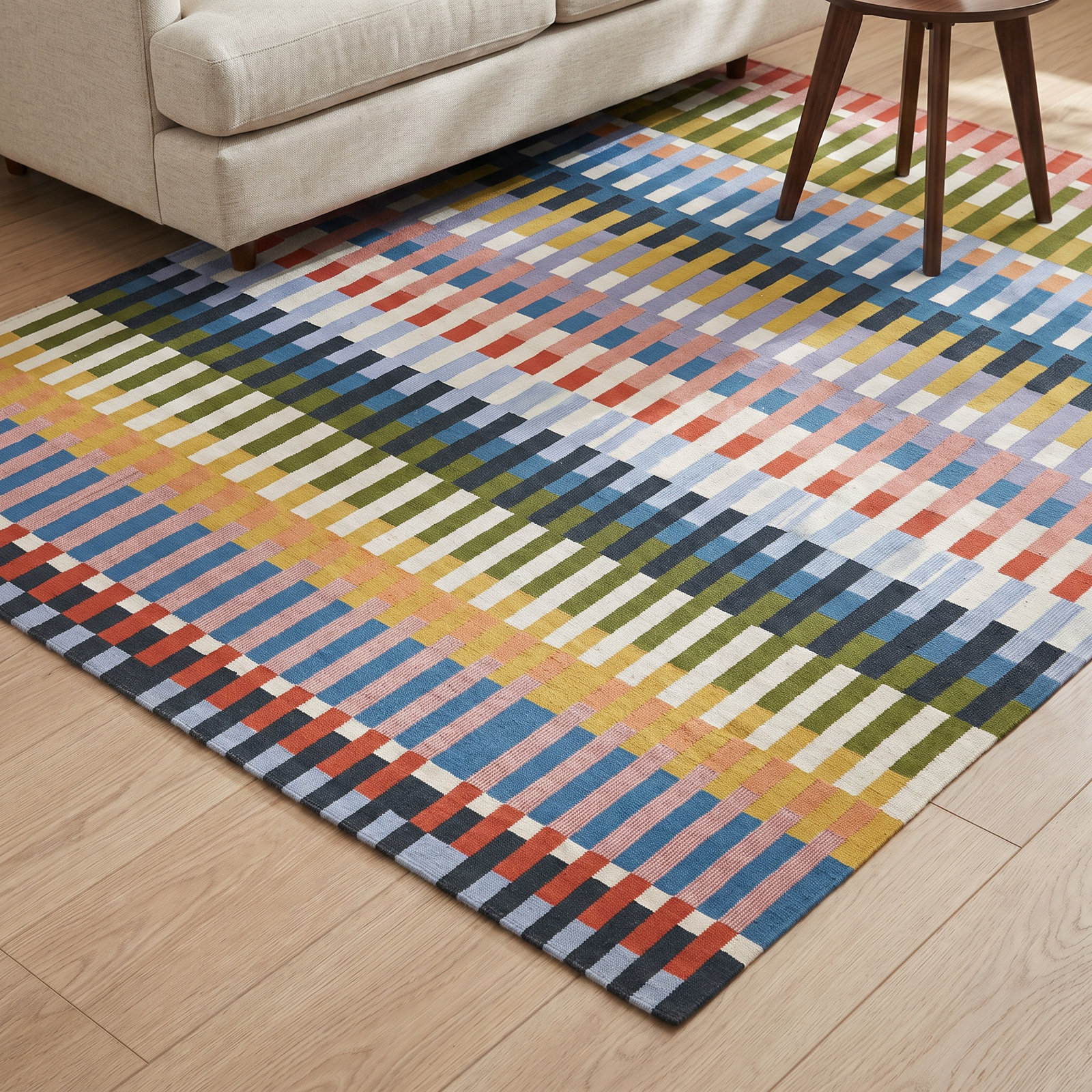 Icon Multi Striped Outdoor Rug, Rectangle 7'10" x 10'