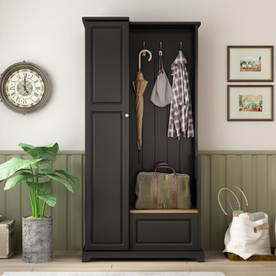 Raimer Hall Tree 35'' Wide with Bench and Shoe Storage