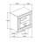 Ivon Nightstand, 2 Storage Drawers, 26 Inch Glossy  Hardwood-108987286