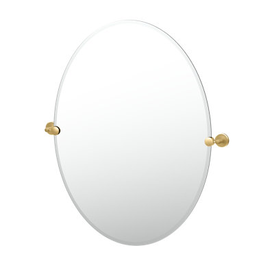 Miroir mural Latitude II ovale sans cadre, miroir de meuble-lavabo pour la salle de bain