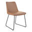 Chaise d'appoint rembourrée en cuir Luckas-1063771726