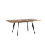 Plante Extendable Metal Base Dining Table