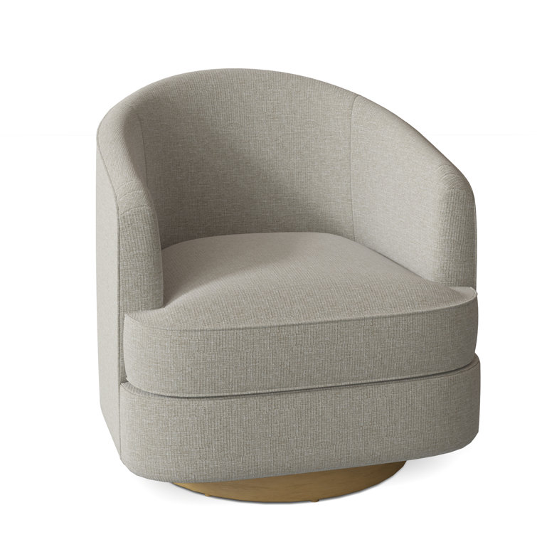 Tipsy Upholstered Swivel Barrel Chair