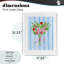 «Bright Springy Bouquet Stripes», reproduction encadrée sous verre, conception de Nina Jacobs-339525083-339525061