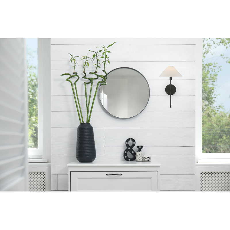  Avon 1-Light Wall Sconce in Black Tourmaline, Black Tourmaline