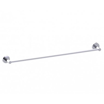 Metro Single Towel Bar - Wall Mount - 24" Brass/Polished Chrome