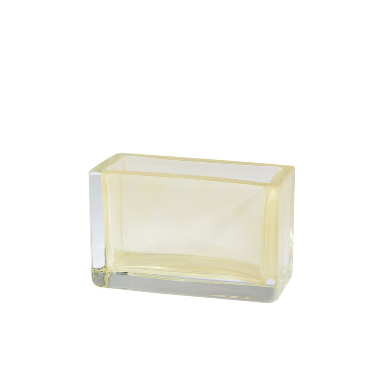 Vase rectangulaire, H 6 po x l 9,75 po x P 4,75 po