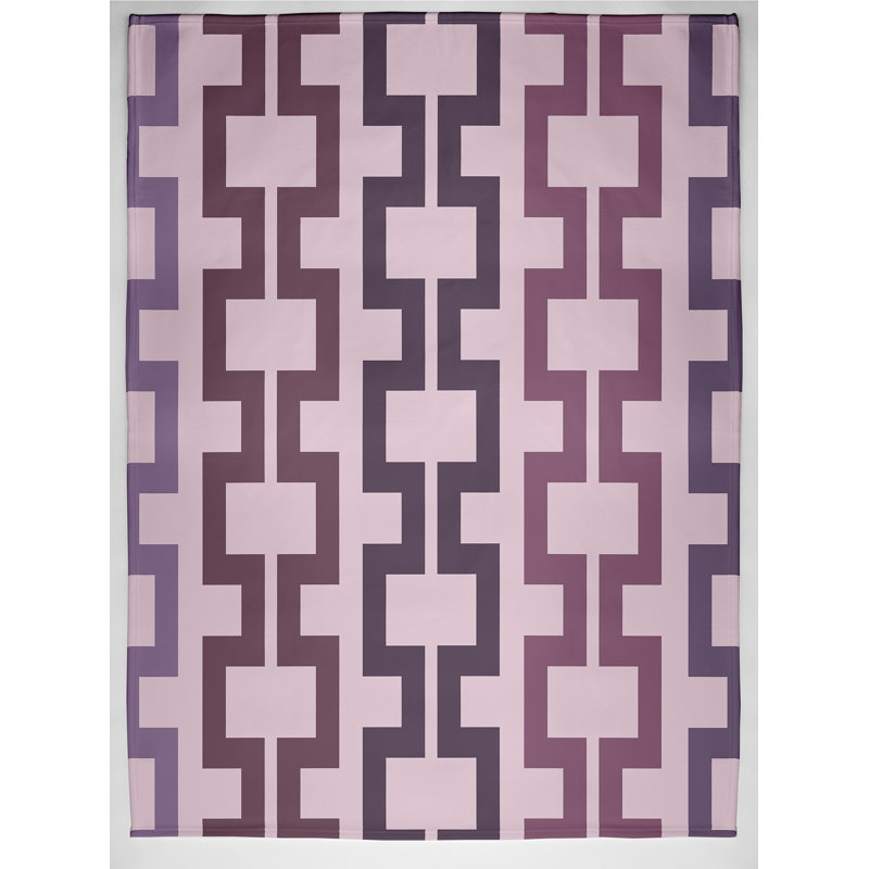 Blanche Plain Weave / Muslin Throw Blanket, Pink