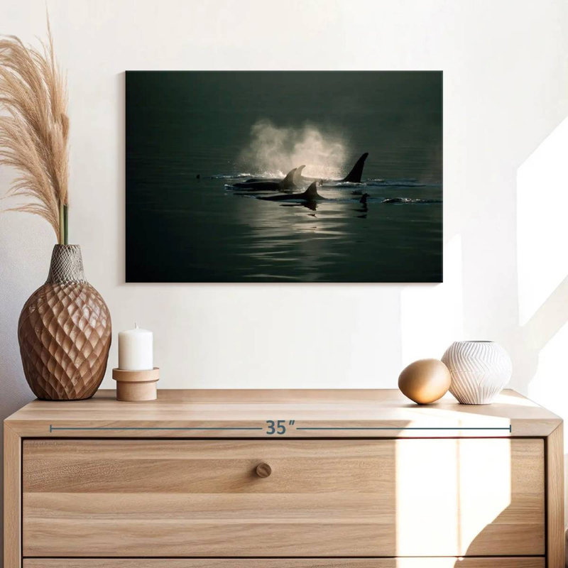 Brampt Orca Whale Pod, 8" H x 12" W