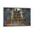 Toile avec cadre gris