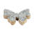 Stylish Butterfly Figurine Crafted from Wood, Glass, and Mango Wood with Intricate Mosaic Design for Elegant Decorative Accent-333485448-333485450