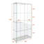 Vitrine moderne en verre avec lumières DEL-125205780