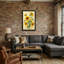Plantes et fleurs tournesol bouquet d'art sur toile-2028711840