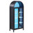68" Tall Arched Storage Display Cabinet-2133944933