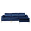Canapé modulaire en velours de luxe avec méridienne allongée Luxe Shannon-223837050