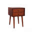 Table de chevet avec 2 tiroirs, petite table d'appoint avec rangement, noyer-1208245986
