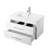 32-Inch Wall-Mounted Bathroom Vanity with Double Drawers, Soft-Close System,White Ceramic Sink-119015972-119015973-119015975