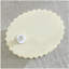 35,04 po Table basse ovale vintage en fibre de verre robuste pour salon Bureau sans assemblage beige