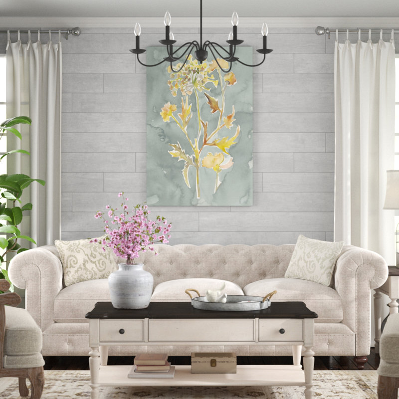 «CoIIfect Florals I», peinture sur toile, H 48 po x l 32 po