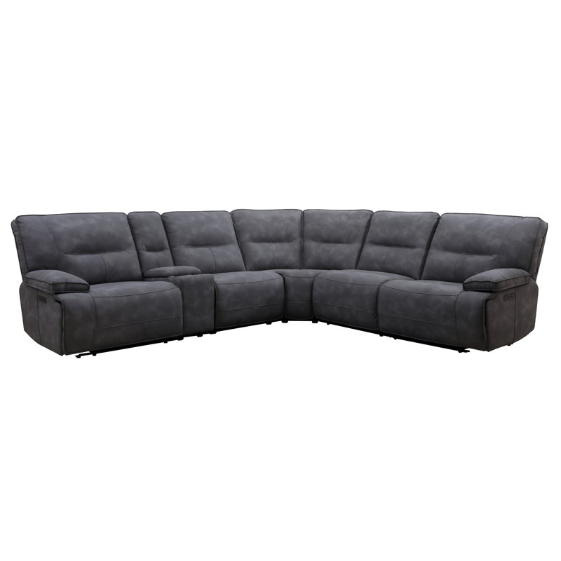 Canapé modulaire inclinable électrique 6 pièces Pulchia, Cobalt; cobalt