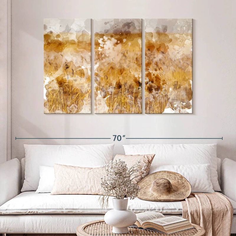 Alvord Golden Reeds Landscape, 32" H x 50" W