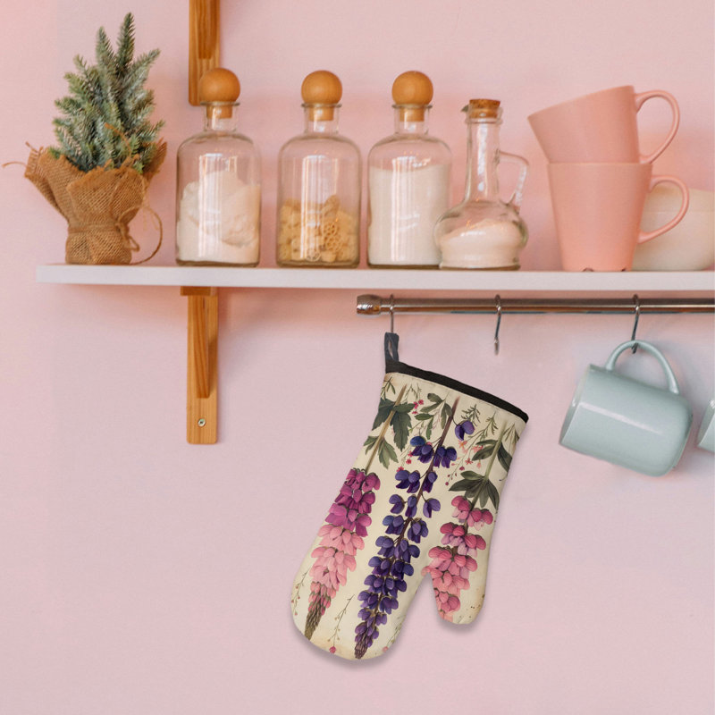Aged Petals Oven Mitt Cotton Twill