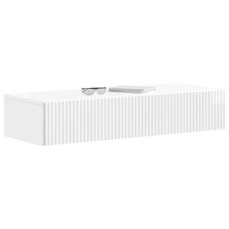 End Table, High Gloss White