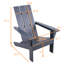Chaise Adirondack en bois massif Rondon